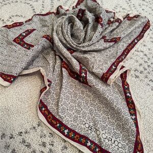 Vintage Roberto Capucci Silk Patterned Scarf